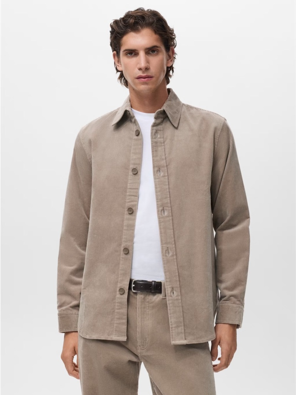 MANGO CORDUROY COTTON OVERSHIRT